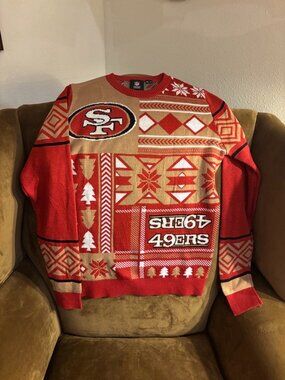 NFL 49ers Christmas Women's Sweater - Size Small